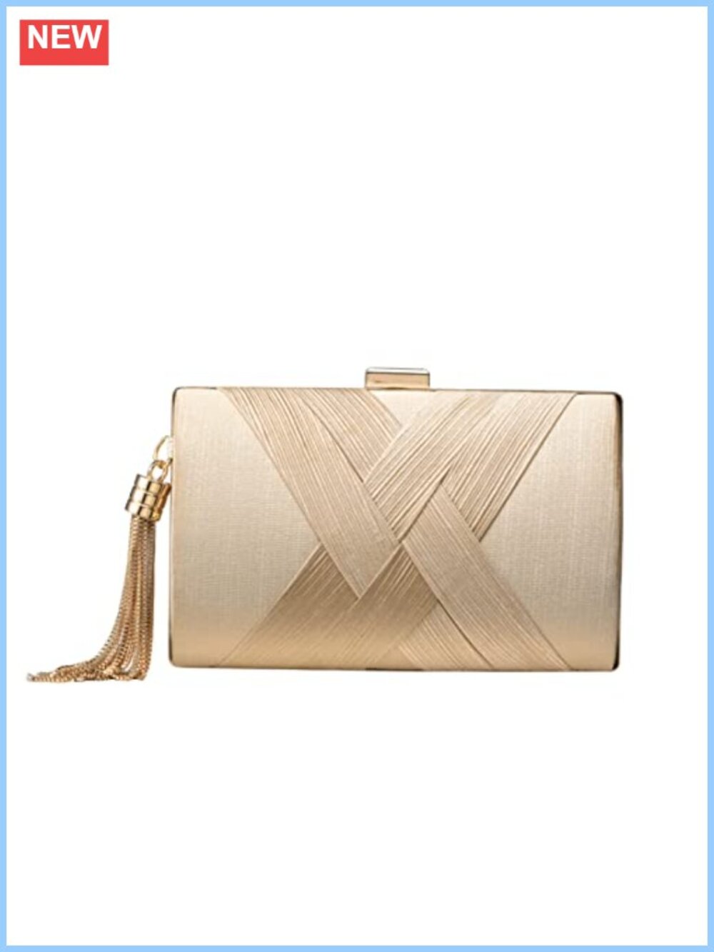 Silk Satin Tassel Evening Clutch Crossbody Shoulder Bag Wedding Party